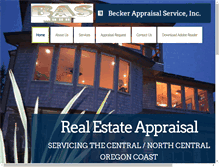 Tablet Screenshot of beckerappraisalservice.com